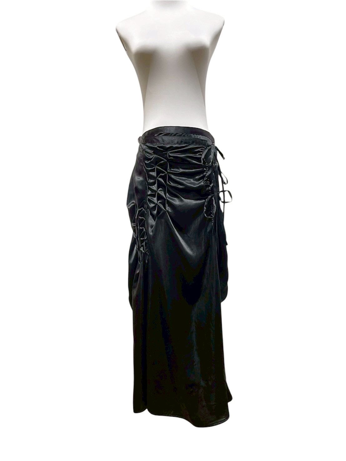 Hakama wrap skirt - Black