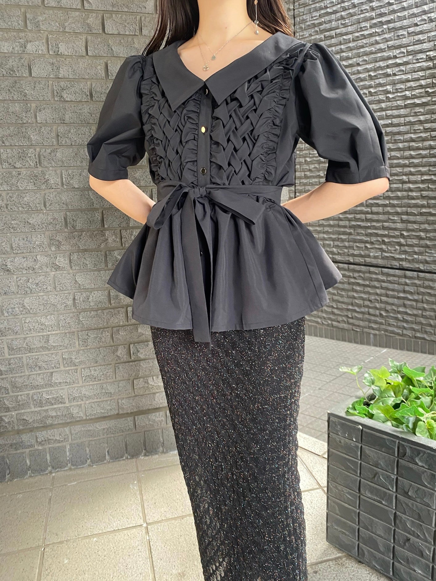 Peplum blouse