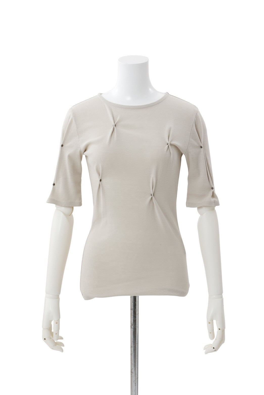 Pic tuck cut pullover - Beige