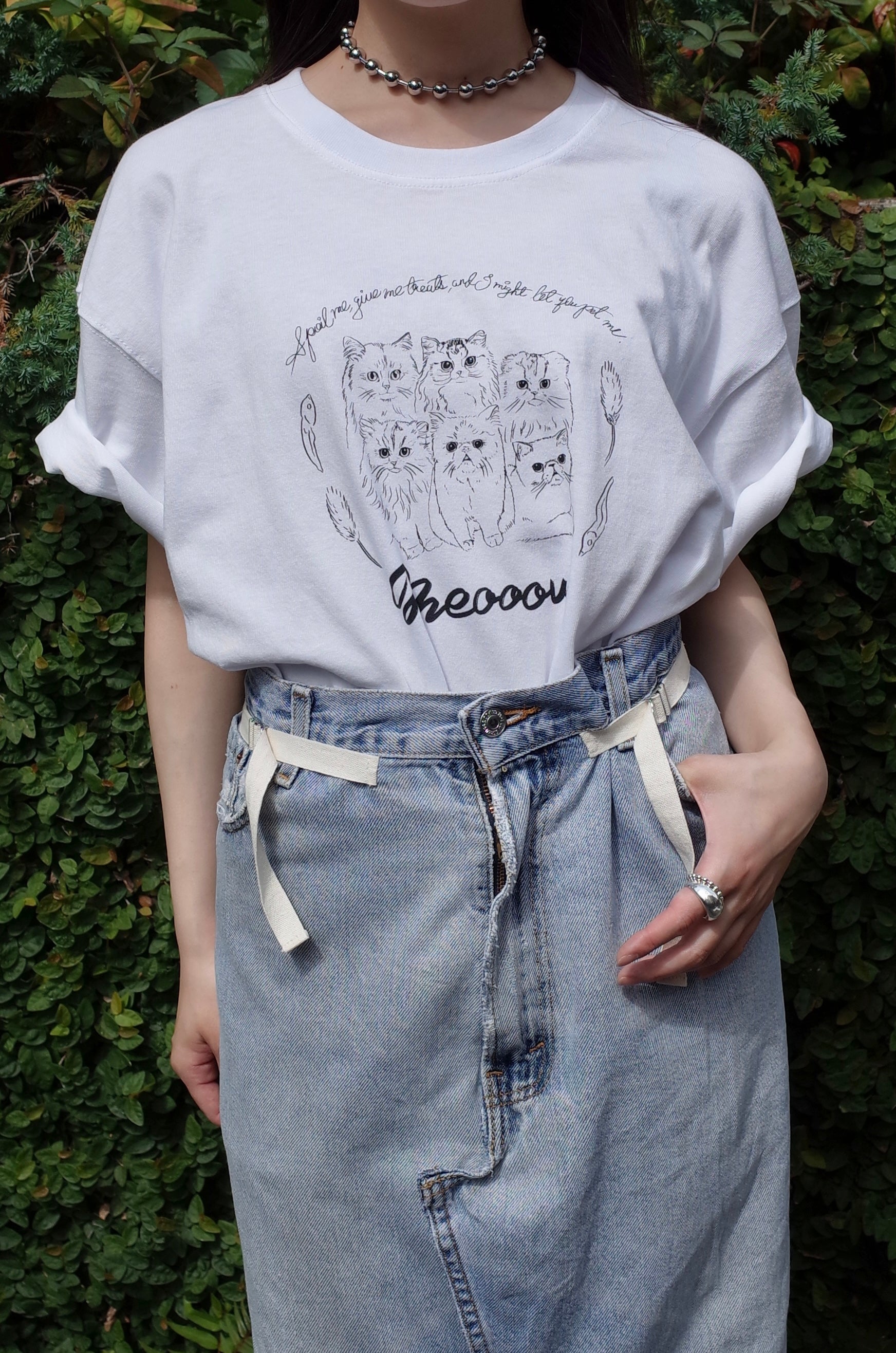 Neko tee vol.1 - White / Black